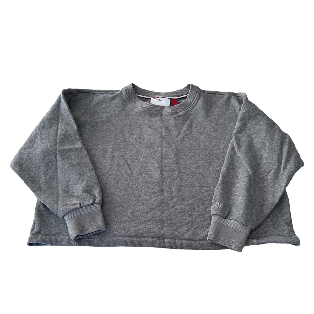 Wilson Women Cropped Oversized Sweatshirt Size XS/S
